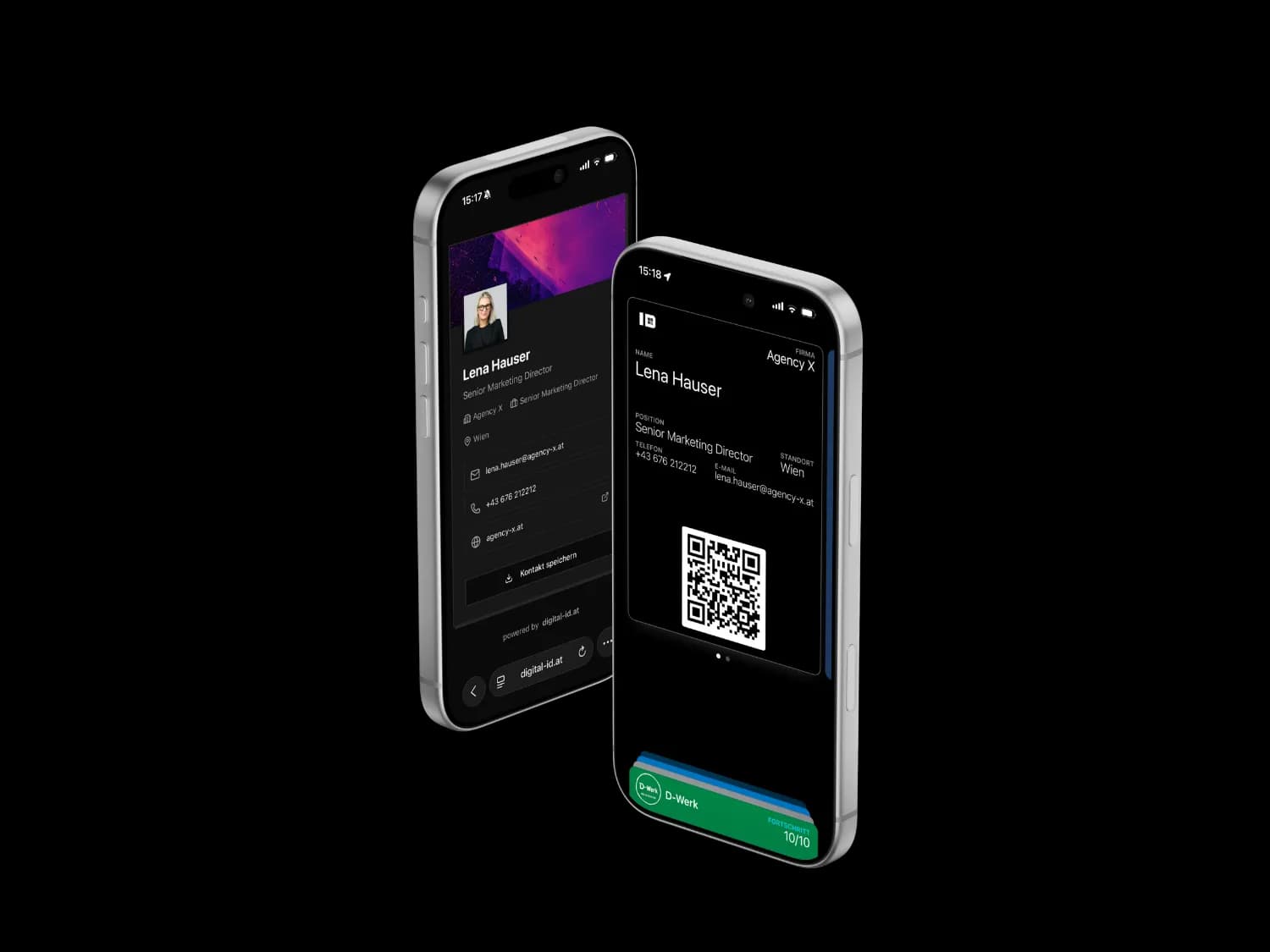 Digital-ID App auf verschiedenen Smartphones